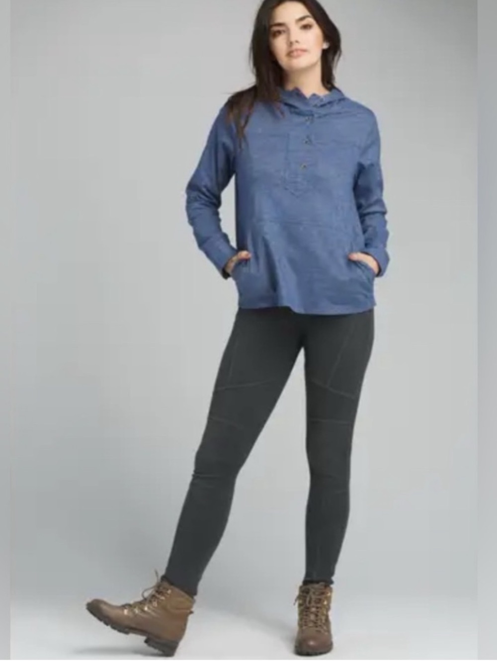 PrAna “Shelton” hemp-blend brown hoodie pullover - Picture 8 of 8